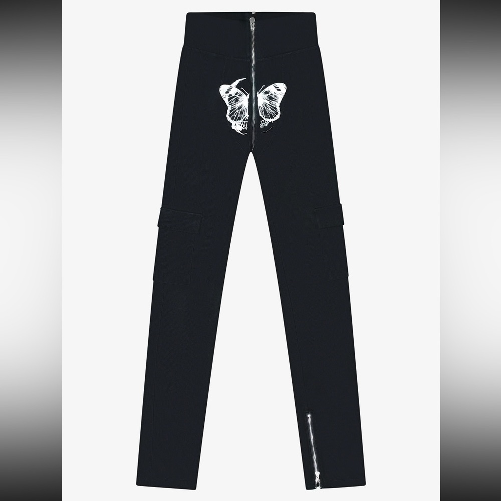 Black Signature U-Zip Pants | Medium